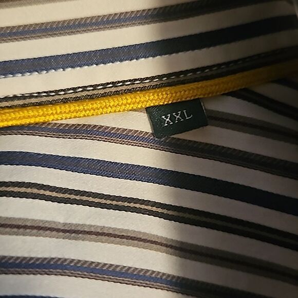 Robert Talboot men stripe shirt XXL - Picture 7 of 9